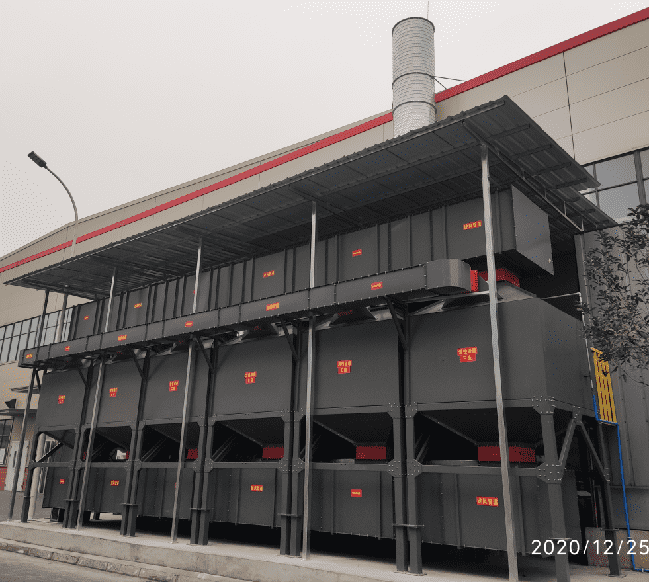 四川爱创——80000m³/h风量催化燃烧项目